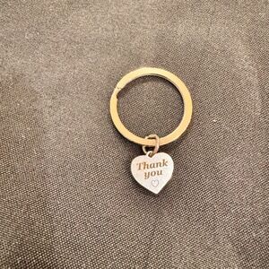 Thank You Heart Charm Keychain‎ Gift Present Keyring New Cute Gift